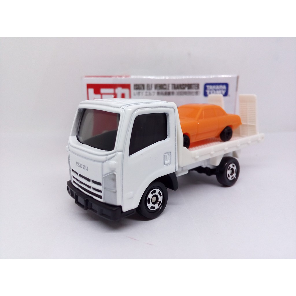Tomica No 60 Miniatur Mobil Truck ISUZU ELF VEHICLE TRANSPORTER Diecast Takara Tomy Harga Murah
