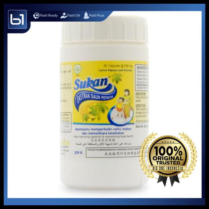 

Sukan Borobudur Herbal, Ekstrak Daun Pepaya, Jamu Penambah Nafsu Makan