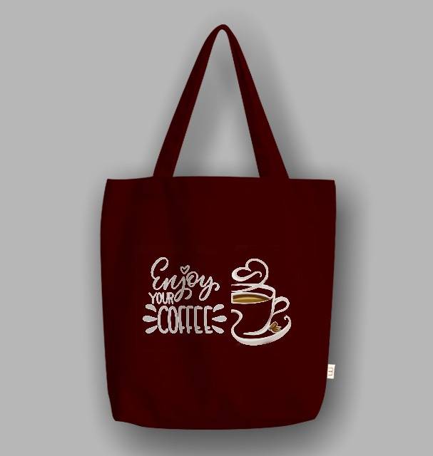 &quot;Messy&quot; Tote Bag Coffee