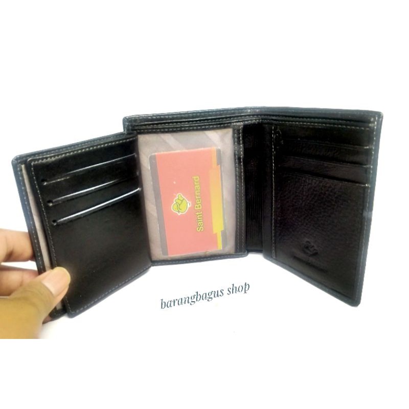 Dompet Pria Kulit asli Saint Bernard model kulit lemes / halus