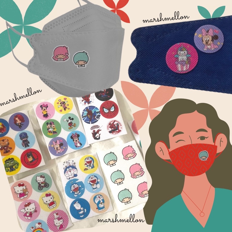 READY STOCK/STICKER MASKER FRESHCARE ESSENTIAL OIL AROMATERAPI PENGHARUM PEWANGI AROMASK AROMA TERAP