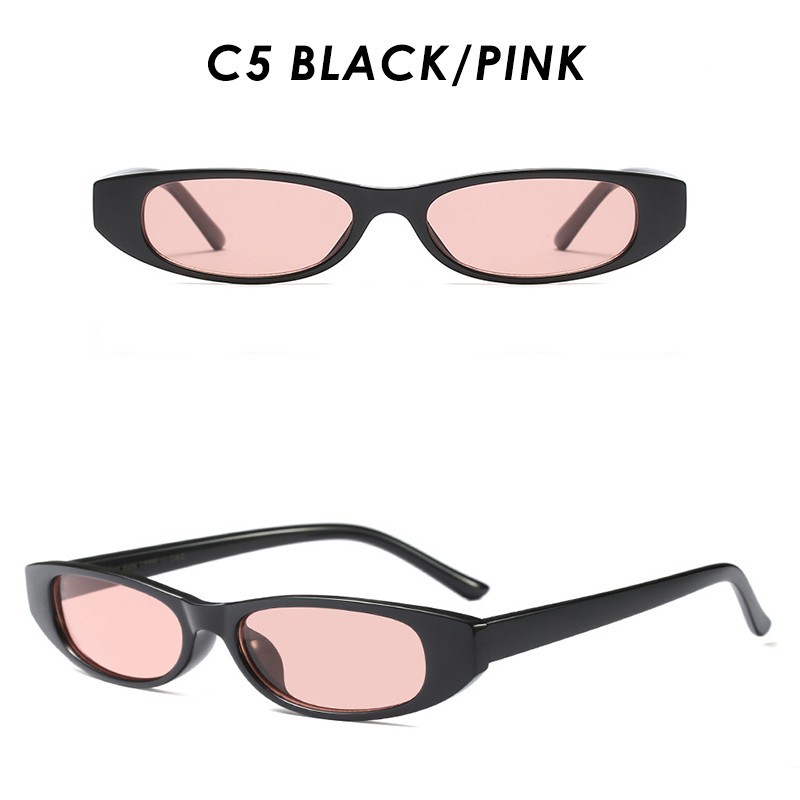 (YUZHU) Bayar Di Tempat Kacamata Hitam Wanita dan Pria Vintage Small Sunglasses Women/Men Eyeglasses