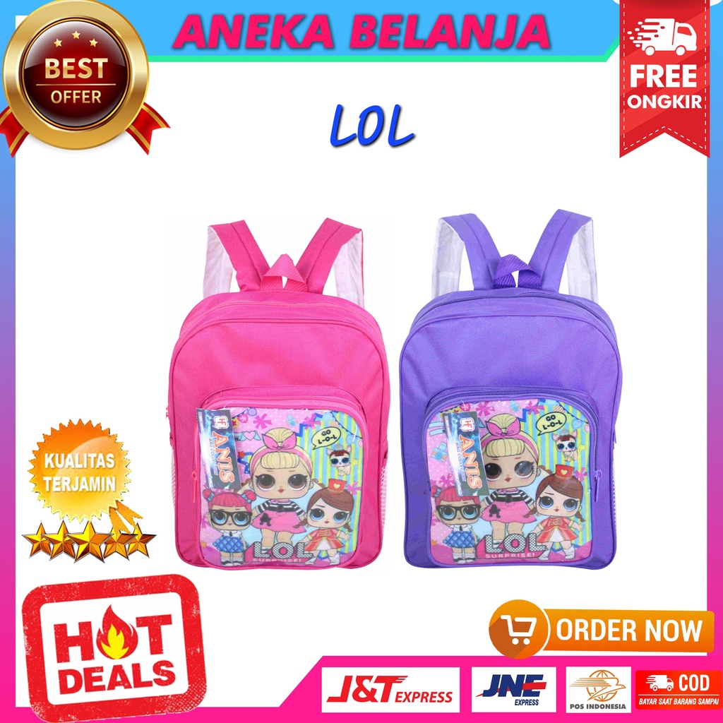 Tas Anak Little Bus Mini Keren Ransel Sekolah TK SD Paud Bagus Murah Awet