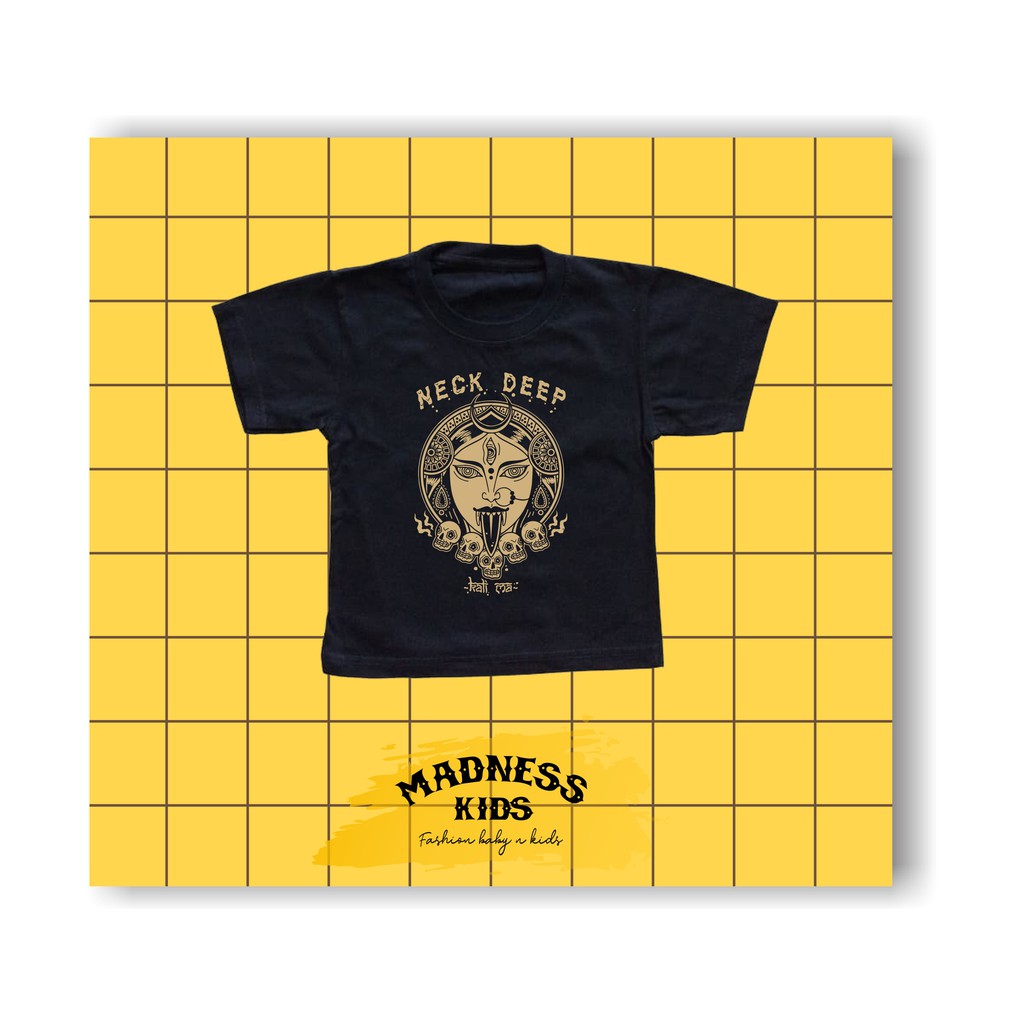 KAOS BAND ANAK POP PUNK NECK DEEP BAJU BAND ANAK LAKI LAKI DAN PEREMPUAN DISTRO MURAH PREMIUM