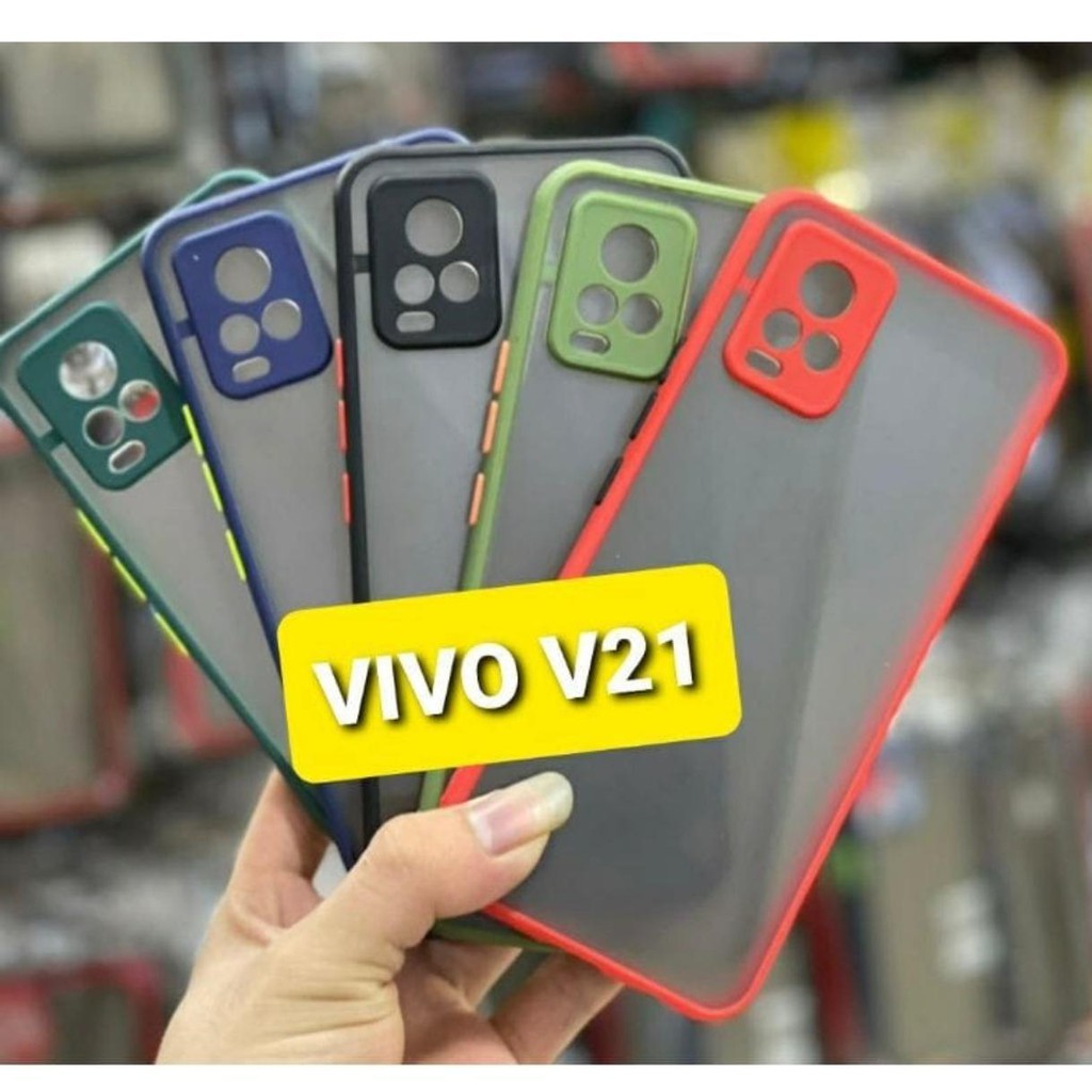 Soft Case Vivo V21 2020 Case Matte Colour Transparan Hard Case Vivo V21 2020