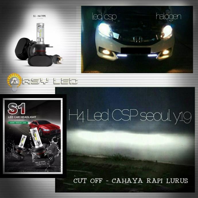 Lampu LED Utama Mobil H4 Hi/Lo CSP S1 Calya Sigra Agya Innova Avanza