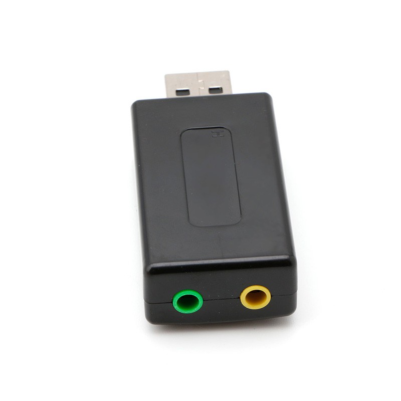 Btsg Adapter Sound Card Eksternal 7.1 Channel 3d Warna Hitam Untuk Pc / Laptop