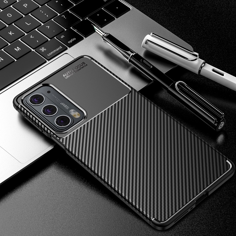 Soft Case Bahan Silikon Carbon Fiber Tahan Banting Untuk Motorola Moto Edge X30 S30 20 Pro Lite Moto Edge 20