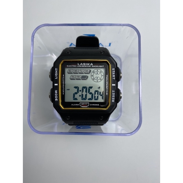 Jam tangan lasika 8117 model segi Sporty watch fashion anti air