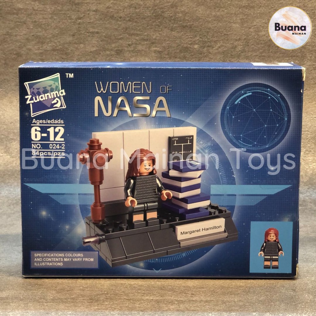 BRICKS FIGURE ZUANMA WOMEN OF NASA SPACE RESEARCH 024 MAINAN EDUKASI ANAK COWO CEWE BRICK JELAJAH ANGKASA