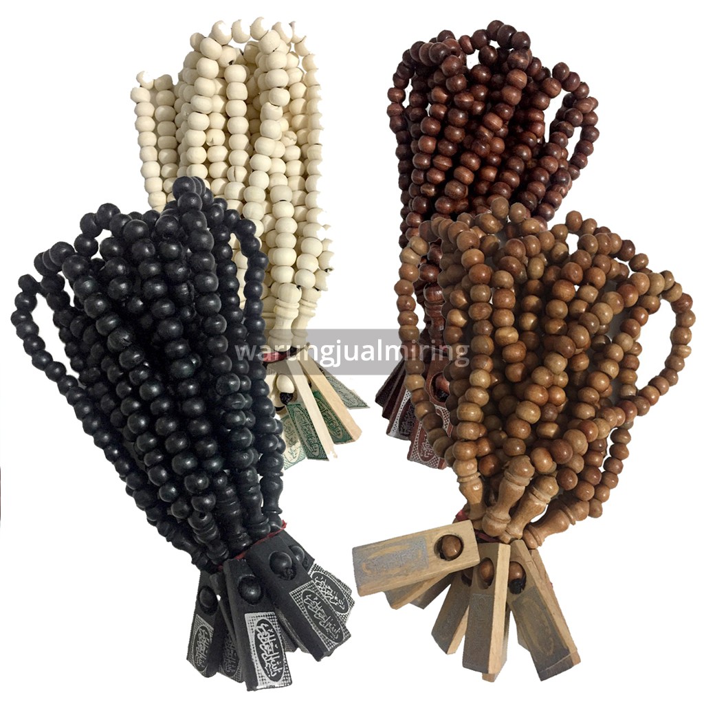 Tasbih Kayu 33 Butir - Sudah Kemas Plastik - Souvenir Hadiah Oleh-Oleh Tasbeh Kecil Dalam Kemasan Gift Sholat Solat Mesjid Masjid Murah Solat Ibadah Sarung Peci Baju Koko Kokoh Pria Wanita Perempuan Laki Cowok Cowo Cewek Cewe Anak Dewasa Pesantren Grosir