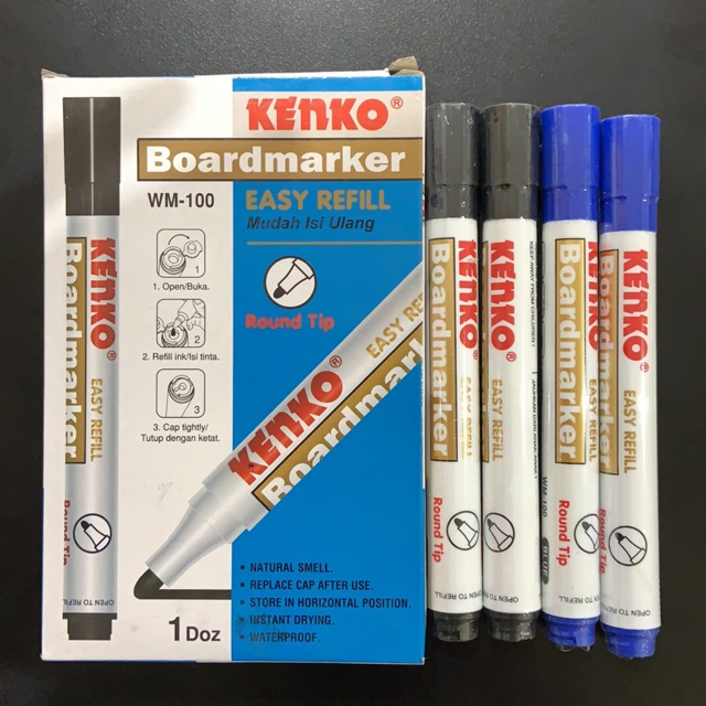 

KENKO Spidol Papan Tulis Putih Whiteboard Marker Wm-1 Erasable