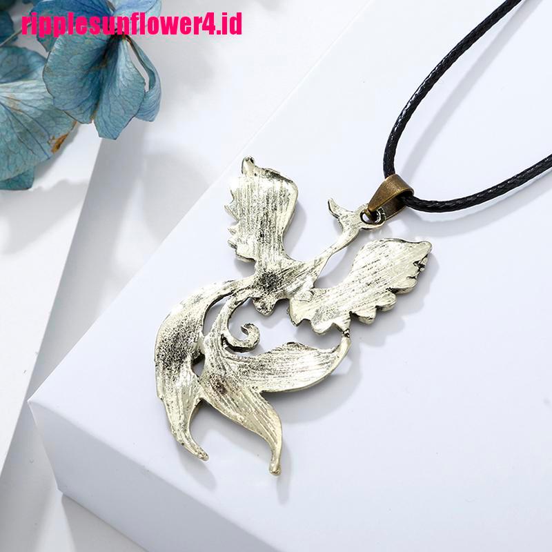 Kalung Choker Liontin Phoenix Gaya Vintage Untuk Pria / Wanita