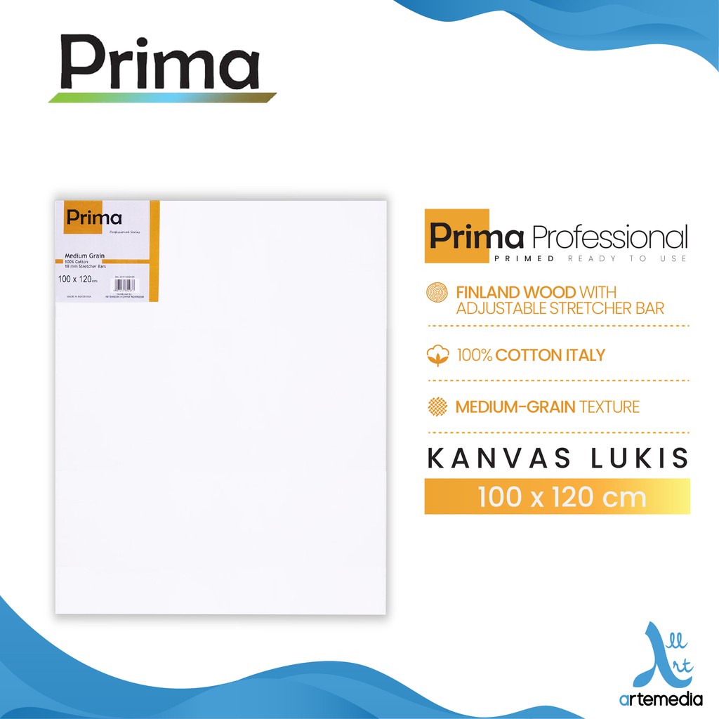 

Kanvas Lukis Prima Professional 100x120cm Cotton Canvas