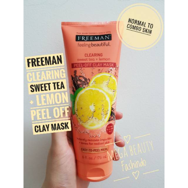 Freeman sweet tea and lemon peel off mask