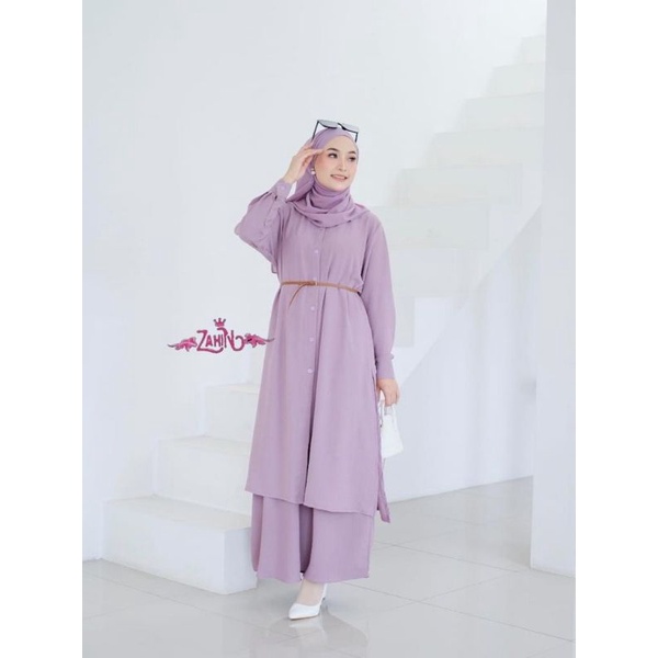 ZAHIN ORI IVANA Set/ Set Rok / SETROK/ SETROK CRINKLE/CRINKLE AIR FLOW// Setelan Rok Ivana// Set Wanita