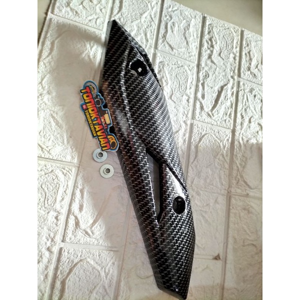 Tameng knalpot karbon motor beat fi pelindung knalpot carbon motor beat fi beat old