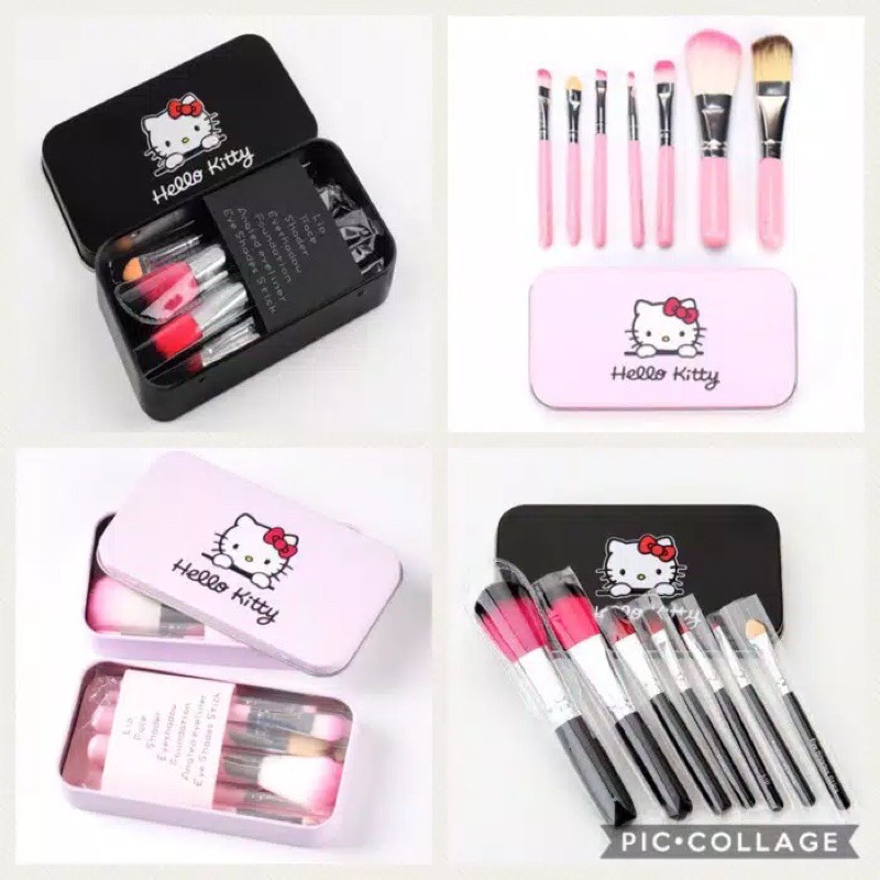 SATU SET KUAS MAKE UP HELLOKITTY