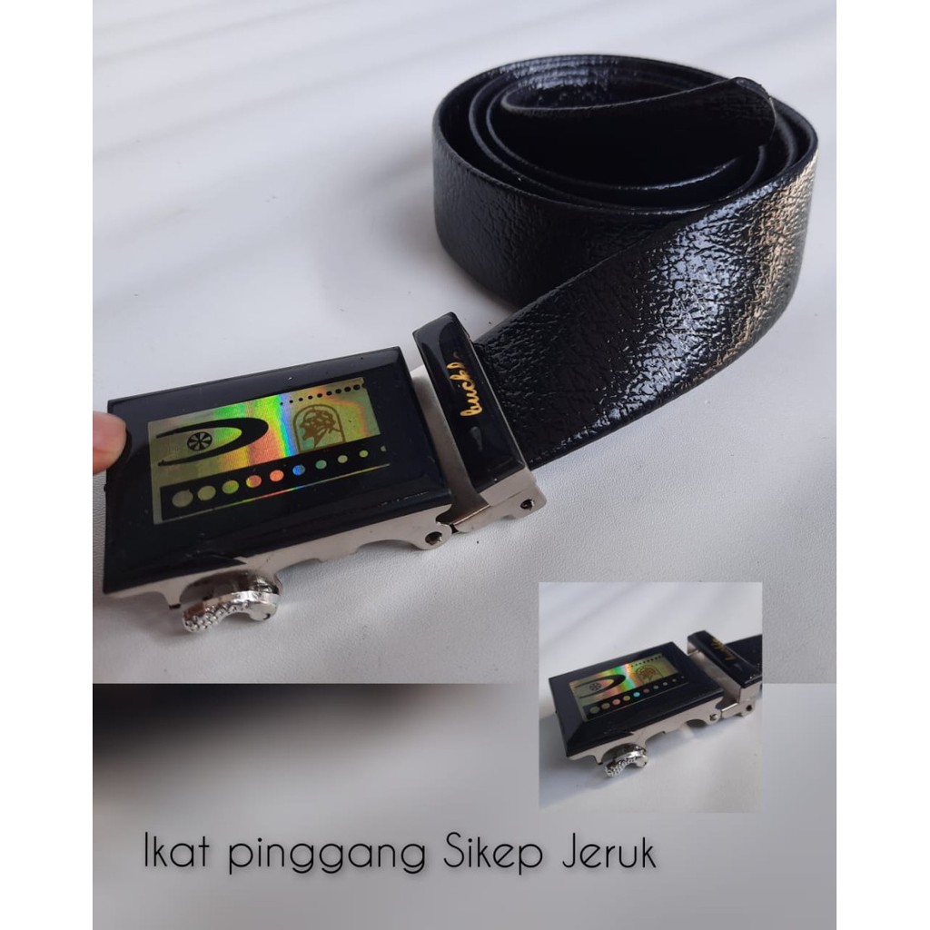 Ikat pinggang Model rell yang terdapat Resleting untuk Pria dewasa/ sabuk pria Jimat