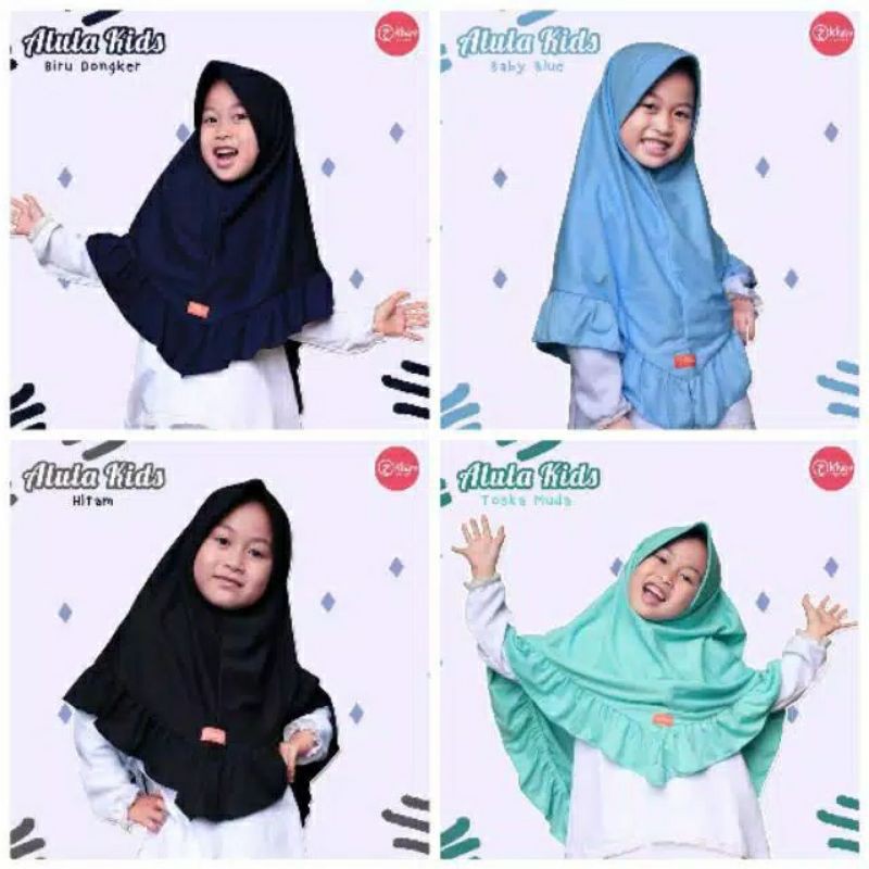 ALULA KIDS BY KHAYR MOSWEAR HIJAB KAOS HIJAB INSTAN ANAK