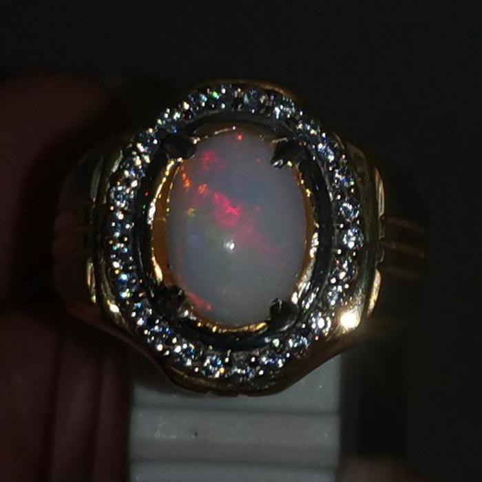 Promo Batu Cincin Natural Kalimaya Susu Opal Asli Kode 1848 sparepart Berkualitas