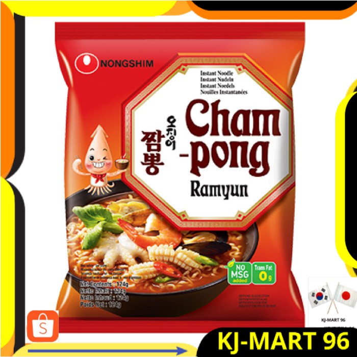 

MAKANAN KOREA/KOREAN FOOD/MIE KOREA NONGSHIM CHAMPONG SEAFOOD RAMYUN NOODLE SOUP ORI IMPORT KOREA