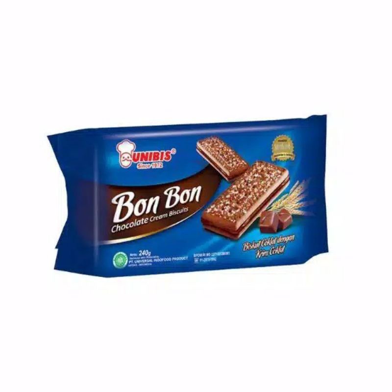 

UNIBIS ROTI BON BON DENGAN KRIM COKLAT DI TENGAHNYA 240gr