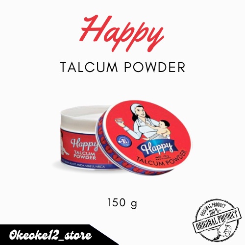 Bedak Happy Talcum Powder 150gr