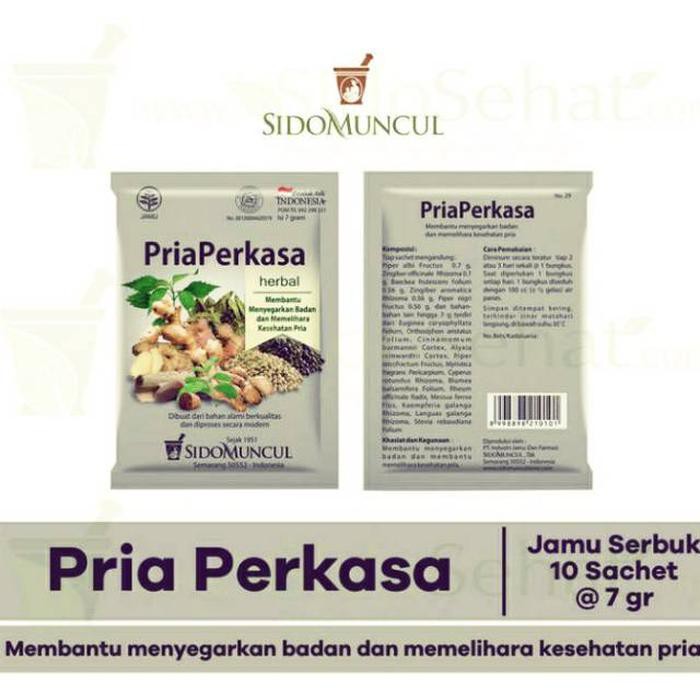 Jamu pria perkasa sido muncul serbuk isi 10 bungkus