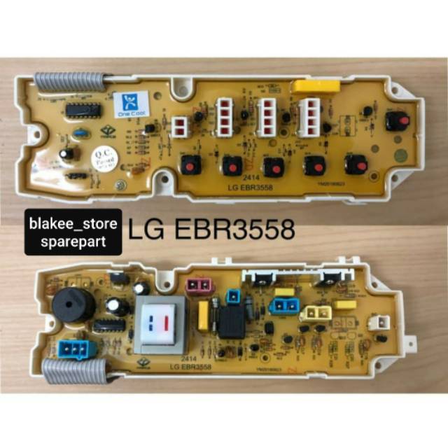 MODUL PCB MESIN CUCI LG fuzzy logic wf h700pc wf L700tc  wf h777tc part kode ebr3558 soket 6