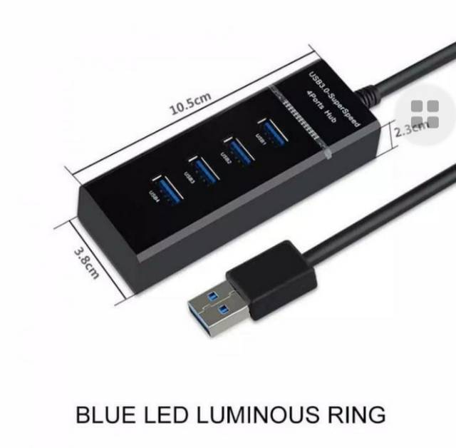 USB HUB 4 Port 3.0 Adapter High speed/High Speed 4 Ports USB HUB 3.0 Adapter