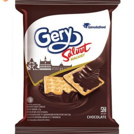 

Gery Malkist Cracker Saluut Coklat 9 gr - Malkis Coklat