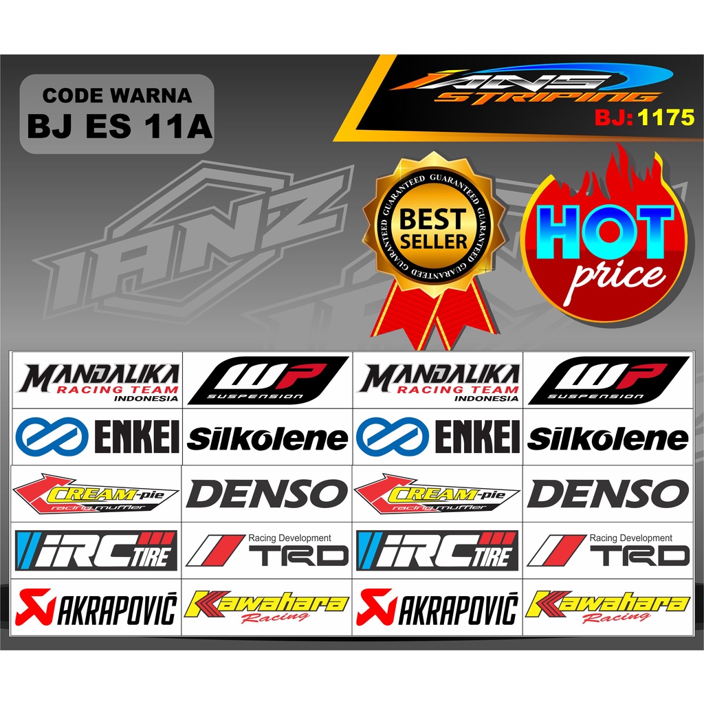 STIKER PACK RACING HOLOGRAM / STIKER MOTOR SPONSOR /  Stiker estetik / stiker aestetic