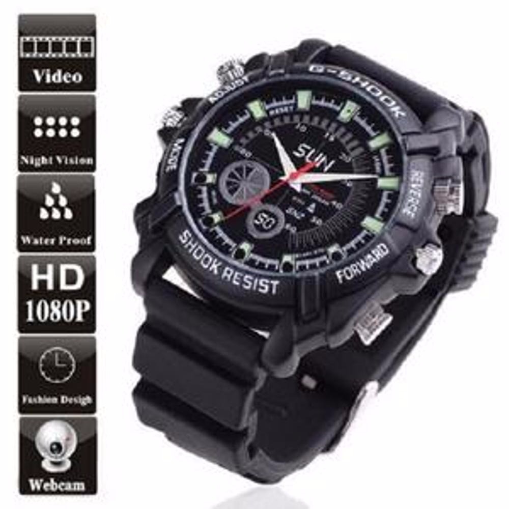 spy Kamera Jam Tangan NightVision Waterproof HD 1080P C Skooh