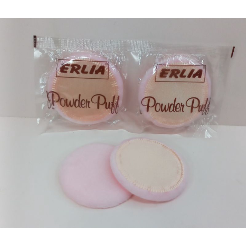 Spon Bedak Erlia Isi 24Pcs Spon Powder Puff Kemasan Plastik Grosir