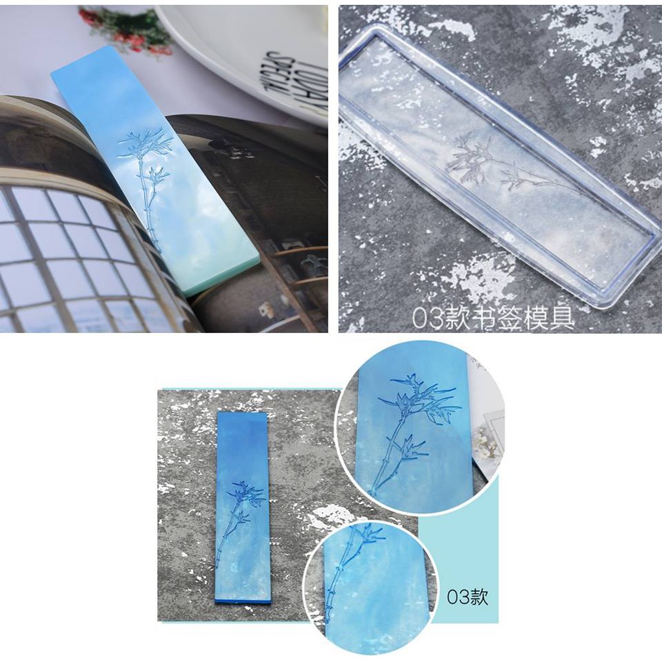  Cetakan Resin  Pembatas Buku Mold Silicone Bookmark Bahan 