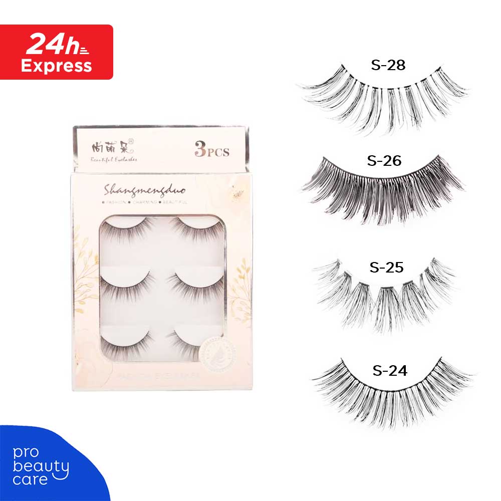 Bulu Mata Palsu (3 Pairs Natural Volume False Eyelashes)