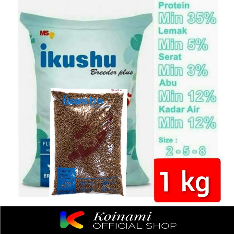 Ikushu 1 kg / Pakan Koi / Makanan Ikan / MS