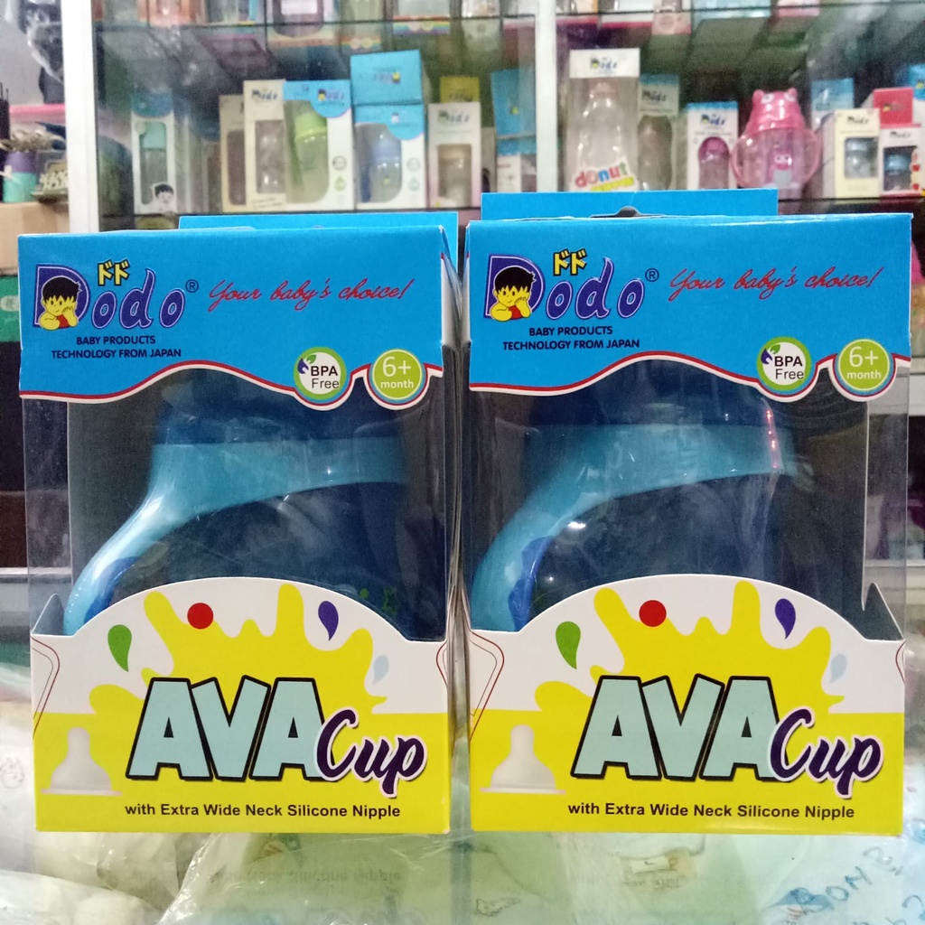 Dodo Cangkir AVA Cup dengan Extra Wide Neck Sillicone Nipple