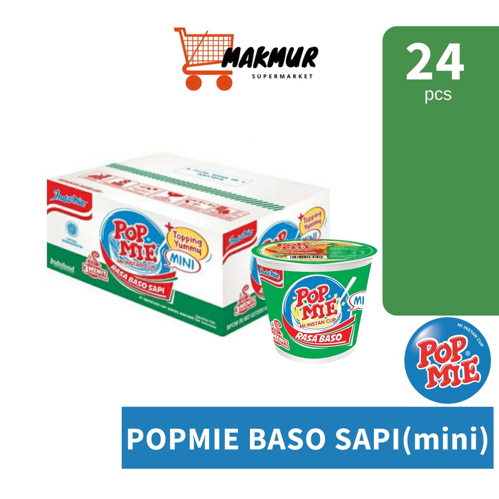 

Pop Mie Mini Baso Sapi 1 Dus isi 24 pcs
