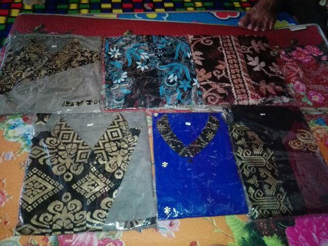 Nailo Batik Hrb026 Kenongo Kemeja Tosca Pendek Pekalongan Padi M L Xl Sogan Tulis Halus Kemeja Batik