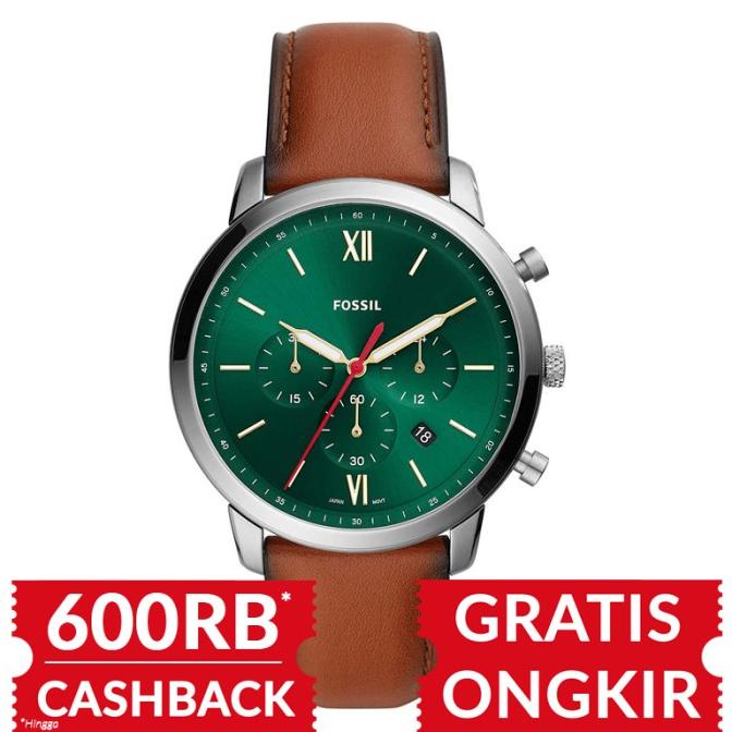 Jam Tangan Pria Fossil Neutra Chronograph Luggage Leather FS5735 Termurah
