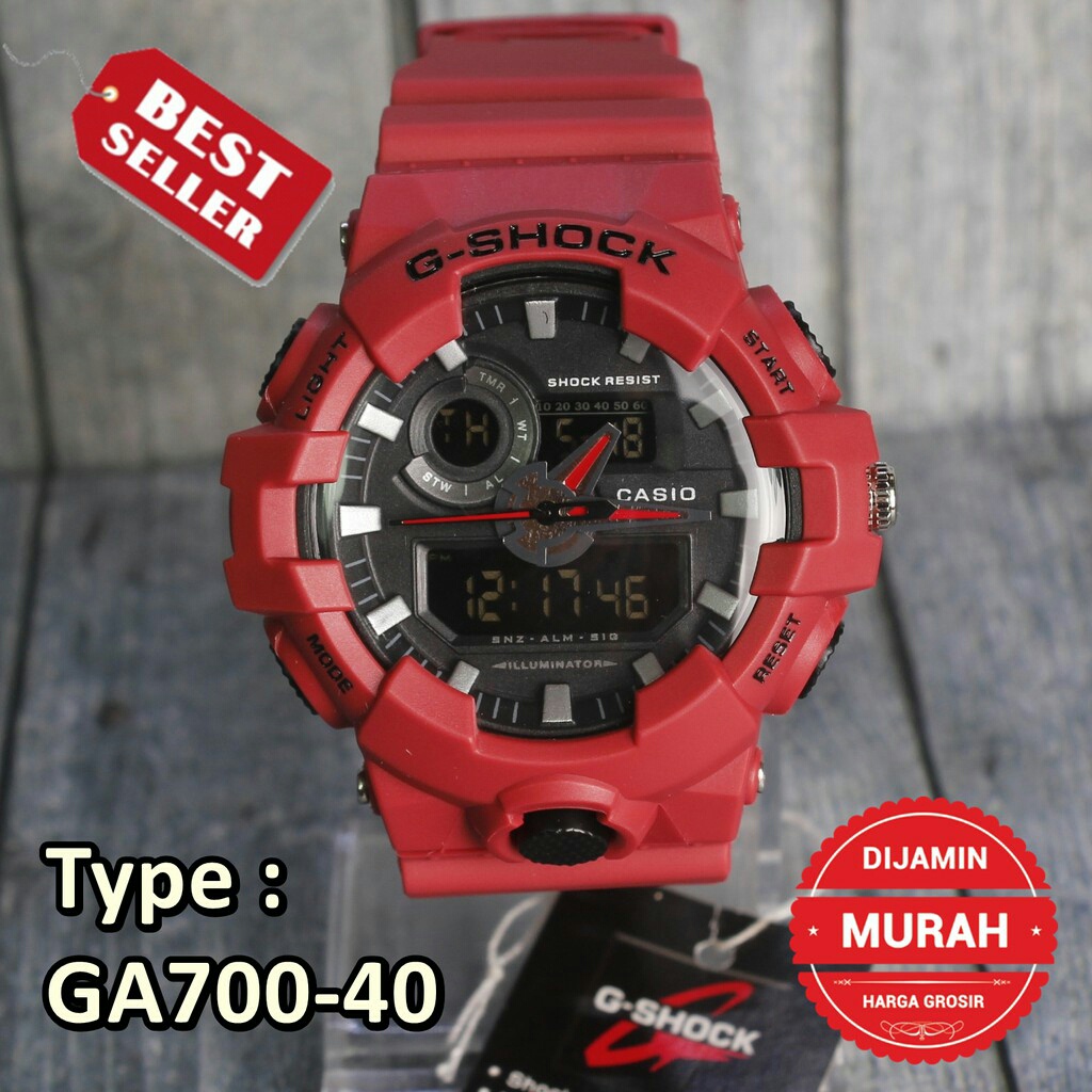 JAM TANGAN PRIA G-SHOCK CASIO GA 700 POLOS / JAM ANTI AIR