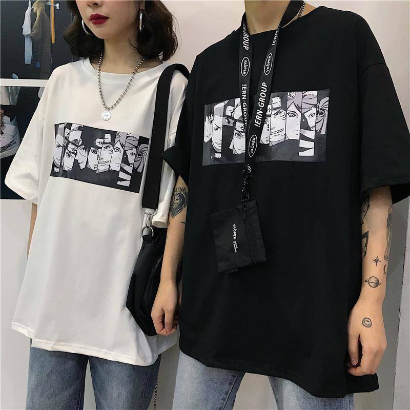 VS - Kaos Oversize Hokage - Oversize Tumblr Wanita T-shrit Bigsize