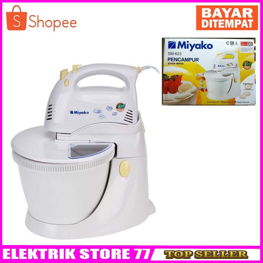 MIYAKO STAND MIXER SM-625 / MIXER DUDUKAN KUE -ROTI /TERBAIK DAN MURAH