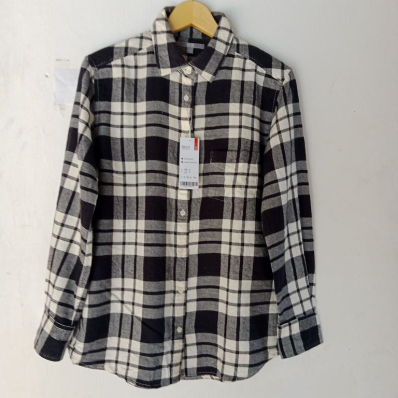 KEMEJA FLANEL ABU ABU/L