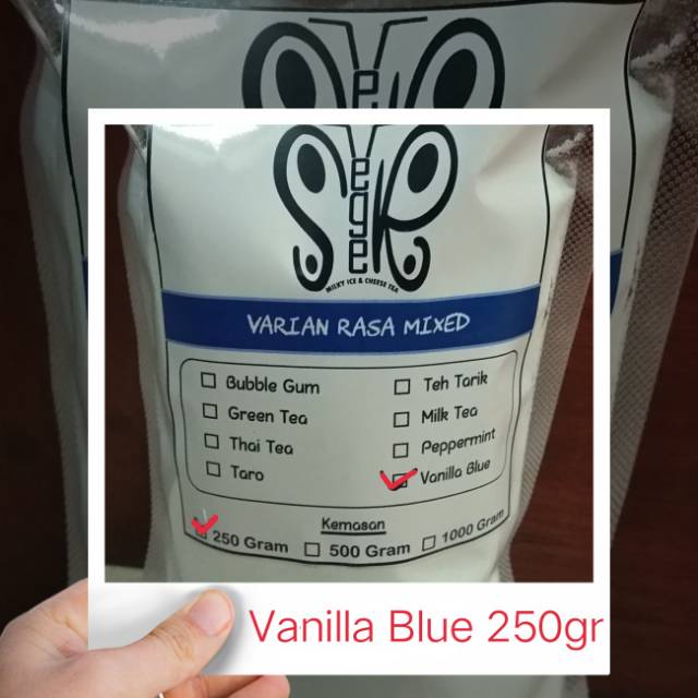 

Bubuk/Powder Minuman Rasa Vanilla Blue (250gr)