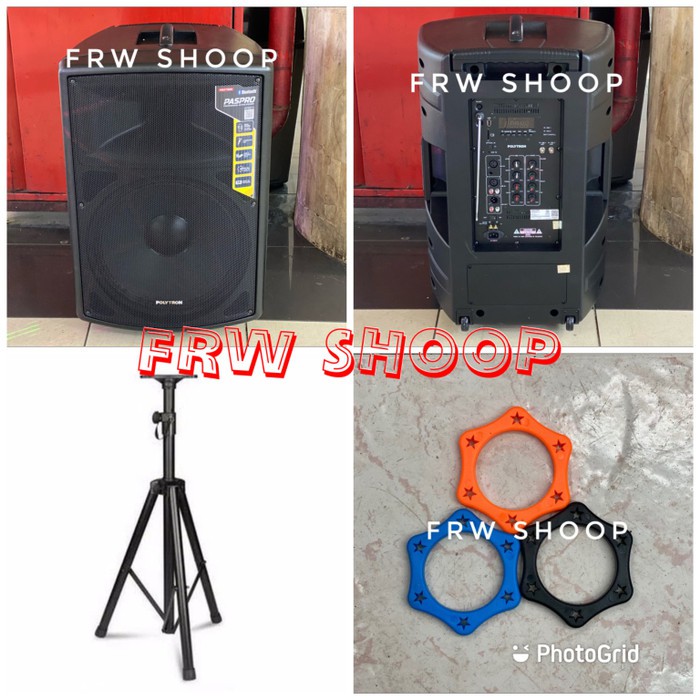 PAKET SPEAKER PORTABLE POLYTRON PASPRO15F2 / 15 F 2 ORIGINAL 15 inc