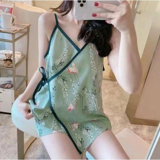 baju tidur wanita kimono / piyama kimono set import corak