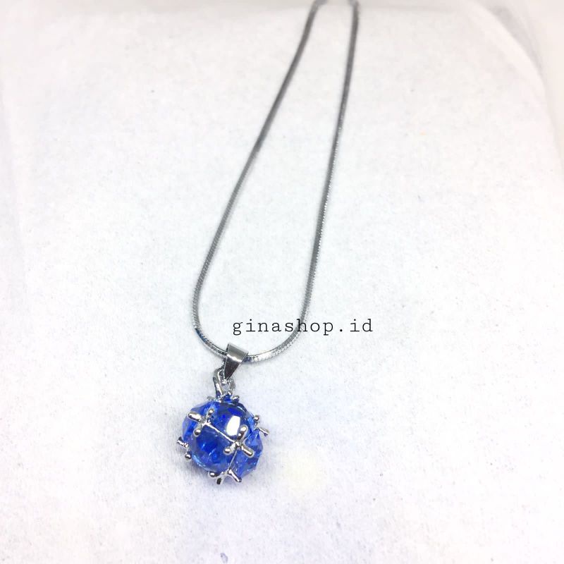 Kalung Titanium Import Murah Dengan Liontin Permata Terlengkap Untuk Wanita Aksesoris
